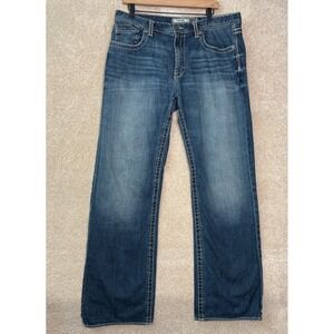 BKE Tyler Jeans Men's 36L 36x35 Long Straight Leg Heavy Stitch Denim